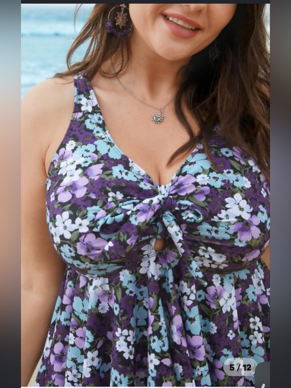 BloomChic Ditsy Floral Tie-Front . Just Top